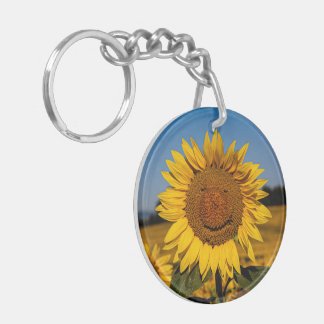 Sunflower Smile Keychain
