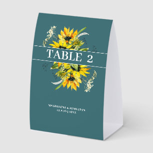 Sunflower Smokey Green  Paper Table Tent
