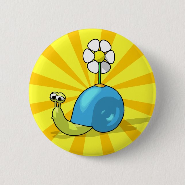 SUNFLOWER SNAIL Button (Front)