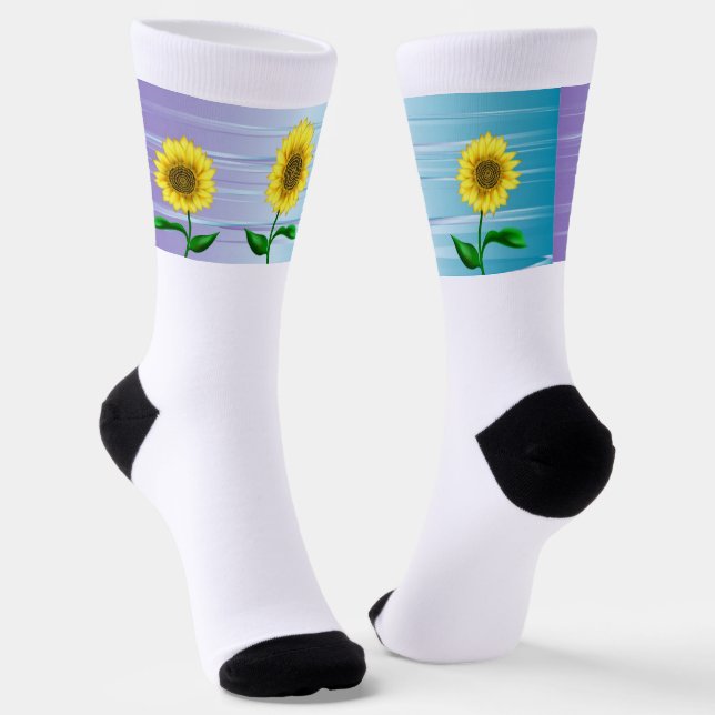 Sunflower Socks (Angled)