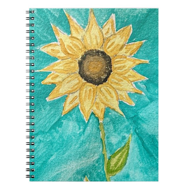 Sunflower Spiral Photo Notebook (Front)