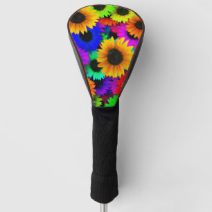 Sunflower Splendor, colorful array of flowers Golf Head Cover