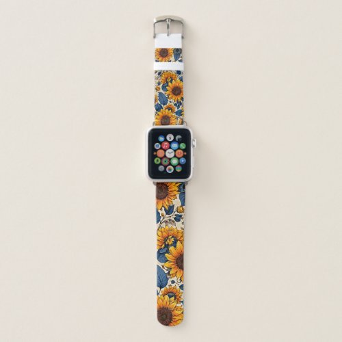 Sunflower Splendor Embrace Natures Radiance Apple Watch Band