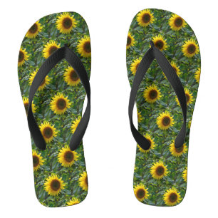 Sunflower Spot Flip Flops
