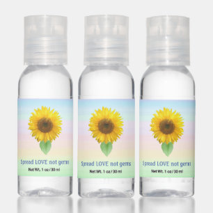 Sunflower spread love not germs hand sanitizer