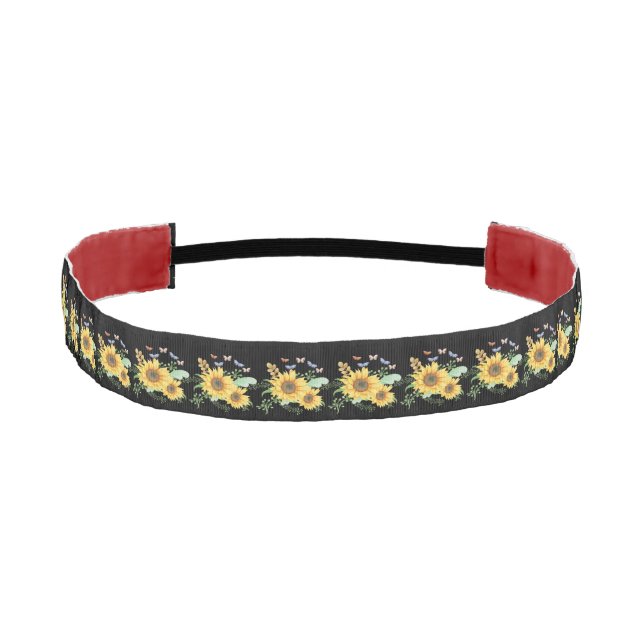sunflower spring athletic headband (Front)