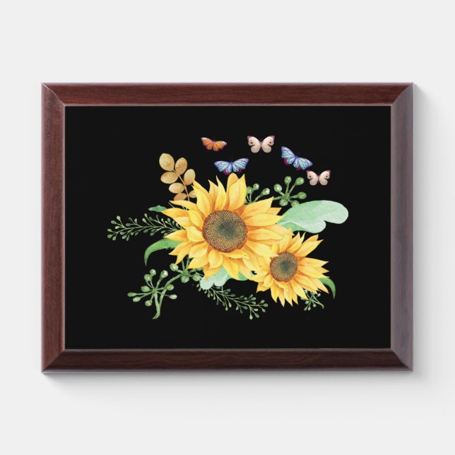 sunflower spring award plaque (Horizontal)