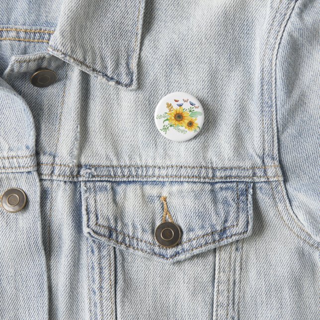 sunflower spring button (In Situ)