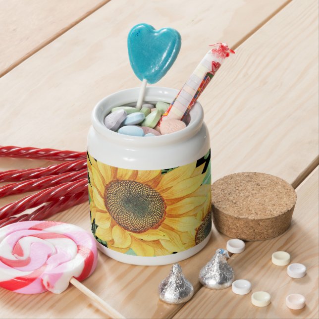 sunflower spring candy jar (In Situ)