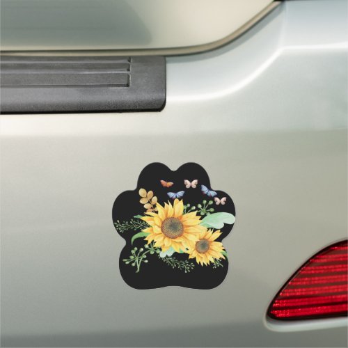 sunflower spring car magnet