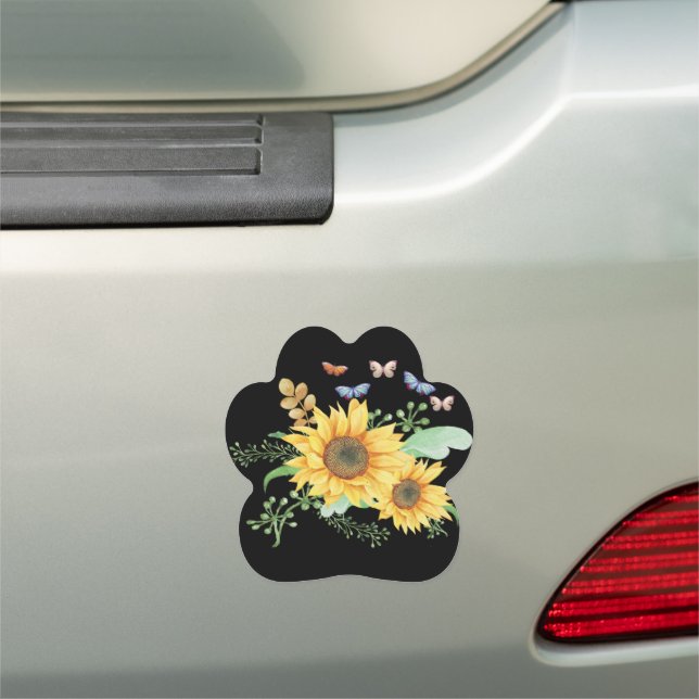 sunflower spring car magnet (In Situ)