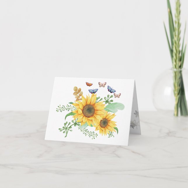 sunflower spring  card (Front)