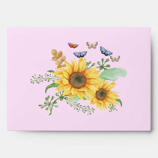 sunflower spring envelope (Front)