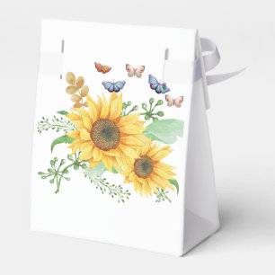 sunflower spring favor boxes