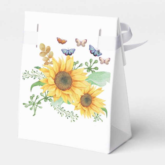sunflower spring favor boxes (Back Side)