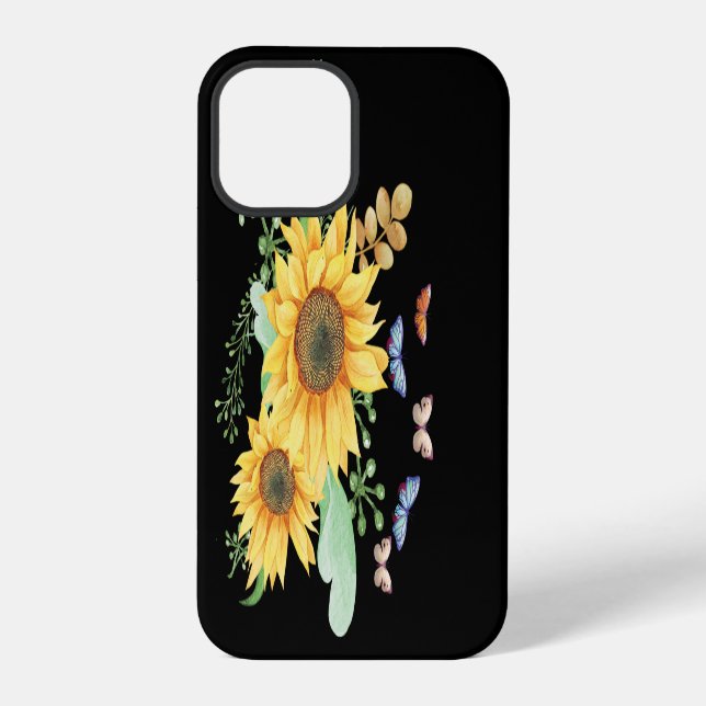 sunflower spring iphone case (Back)