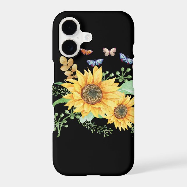 sunflower spring iphone case (Back)