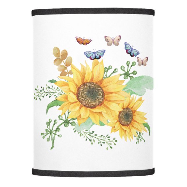 sunflower spring lamp shade (Front)