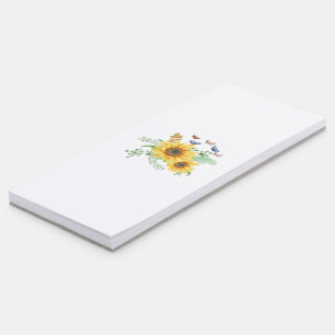 sunflower spring magnetic notepad