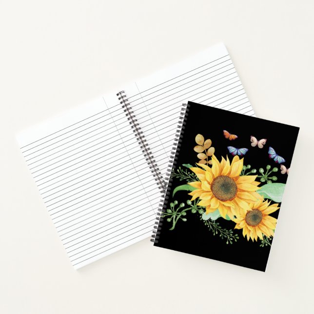 sunflower spring notebook (Inside)