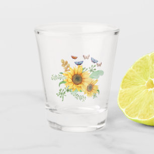 sunflower spring shot glass
