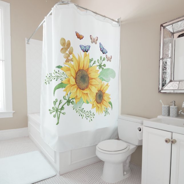 sunflower spring shower curtain (In Situ)