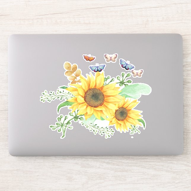 sunflower spring sticker (Computer)