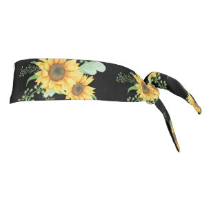 sunflower spring tie headband