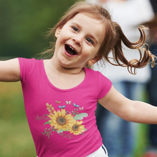 sunflower spring toddler t-shirt