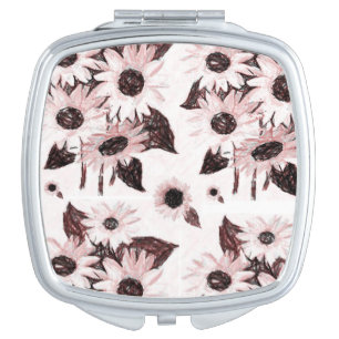 Sunflower Square Compact Mirror