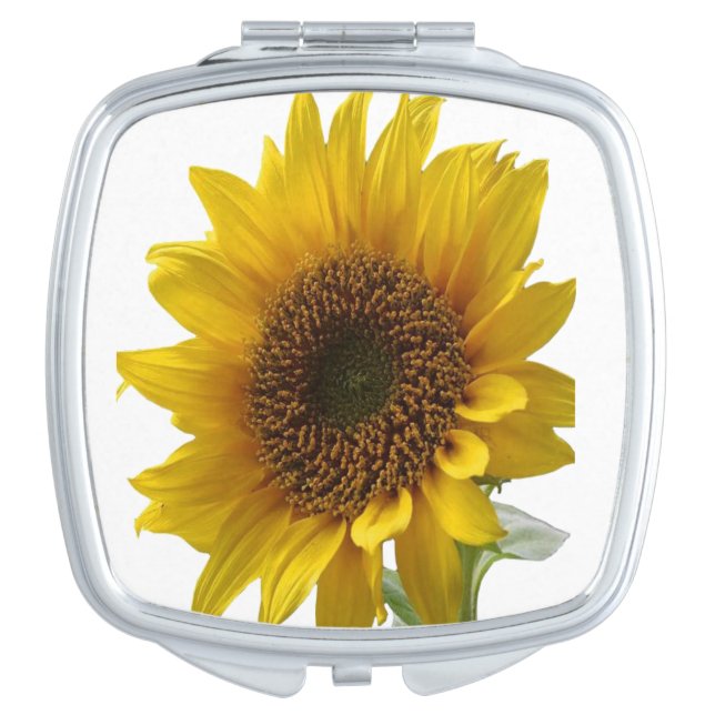 Sunflower Square Compact Mirror (Front)