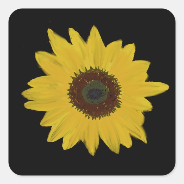 Sunflower Square Stickers (Front)