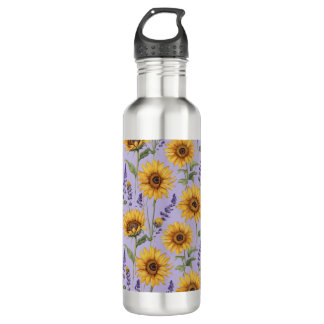 SUNFLOWER STAINLESS STEEL WATER BOTTLE