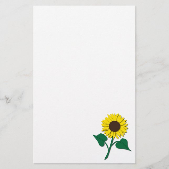 Sunflower Stationery (Front)