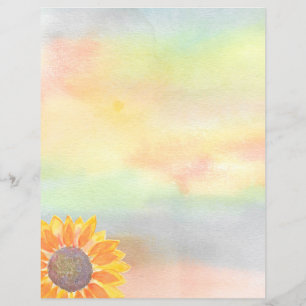 Sunflower Stationery Paper