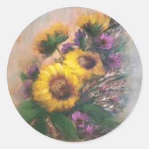 Sunflower sticker
