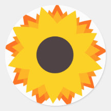 Sunflower sticker