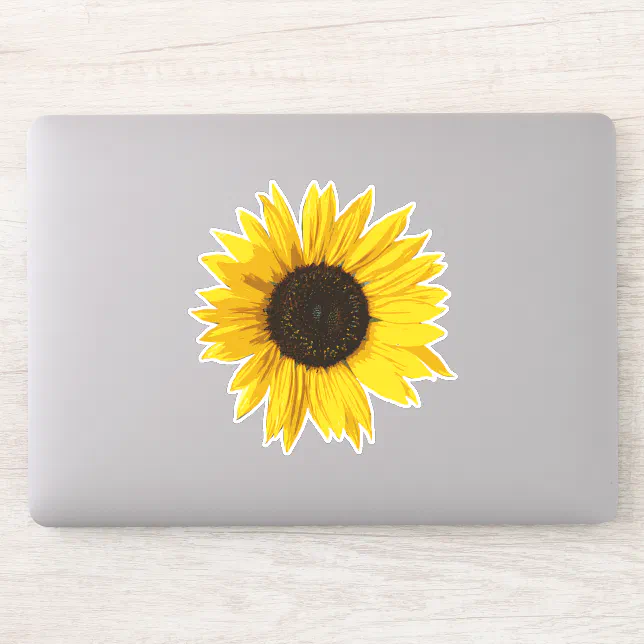 Sunflower Sticker Zazzle