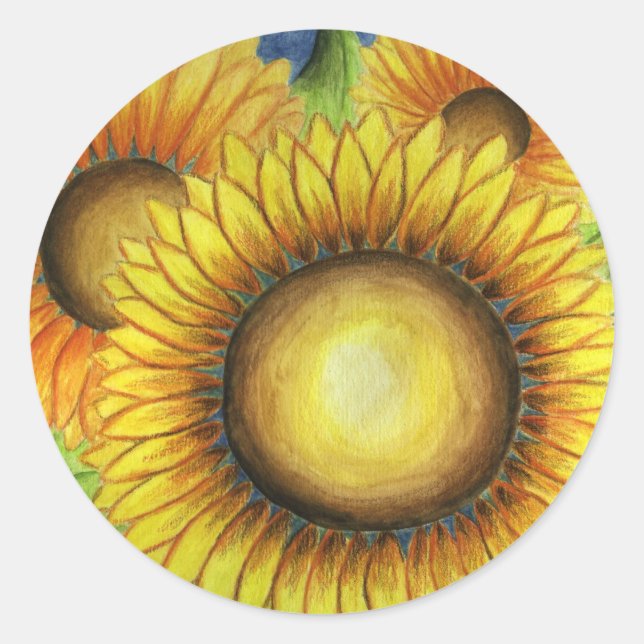 Sunflower Sticker (Front)