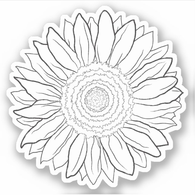 sunflower sticker (Front)