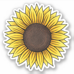 Sunflower sticker
