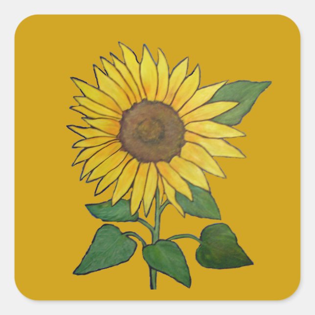Sunflower Sticker (Front)