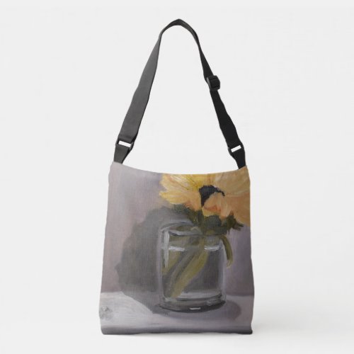 Sunflower Still Life Crossbody Bag