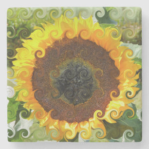 SUNFLOWER STONE COASTER
