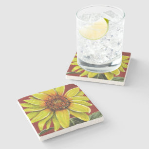 Sunflower Stone Coaster