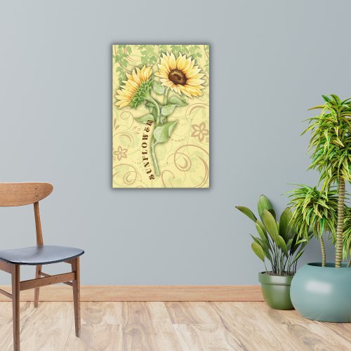Sunflower Stretched Canvas Print