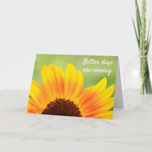 Sunflower Stronger Than Cancer  Card