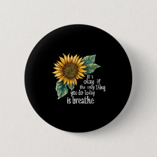 Sunflower Suicide Awareness Button