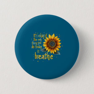 Sunflower Suicide Awareness Button
