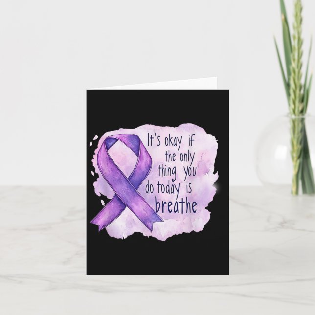 Sunflower Suicide Awareness  Card (Front)